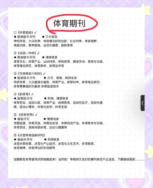 体育类省级期刊发表,体育类的省级期刊